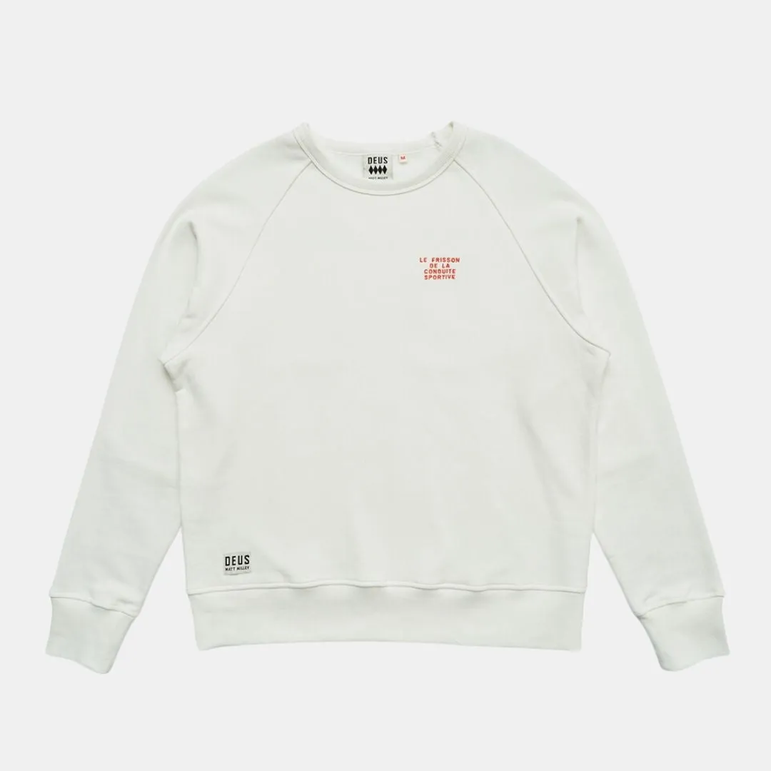 Deus 52 Crew Vintage Sweatshirt White