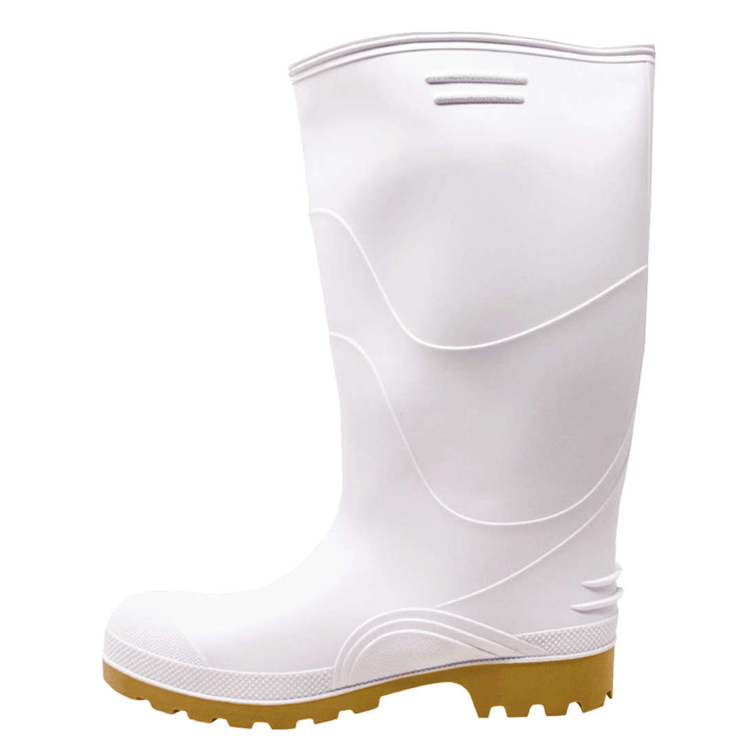 Dinosaurio pp-1015b-08 talla 40 par de botas de pvc antideslizantes blancas altas