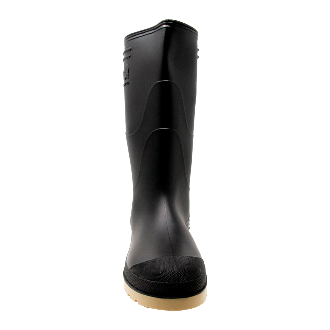 Dinosaurio pp-1015n-04.5 talla 36 par de botas de pvc antideslizantes negras altas