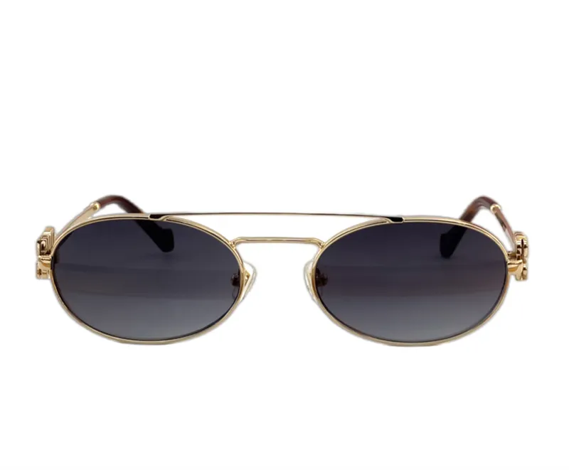 Diseñador de tendencia de moda Gafas de sol 54zs para mujeres Vintage Vintage glamoroso Gafas de metal de marco de verano Estilo