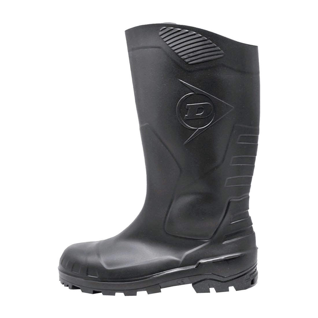 Dunlop pp-h142011-07 talla 42 par de botas de pvc anti-estaticas punta de acero negra altas