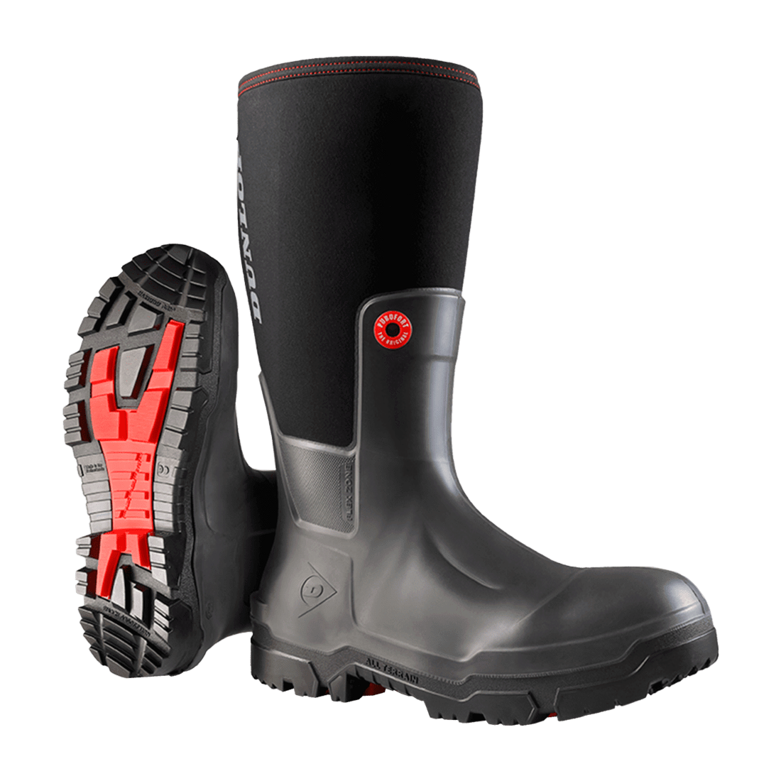 Dunlop pp-ne68a93-08 talla 40 par de botas purofort anti-estaticas punta composite negras altas