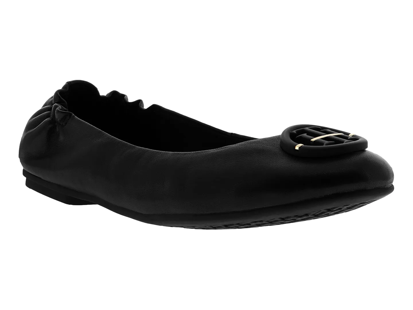 Flats Tommy Hilfiger Fw06344 Negro Para Mujer