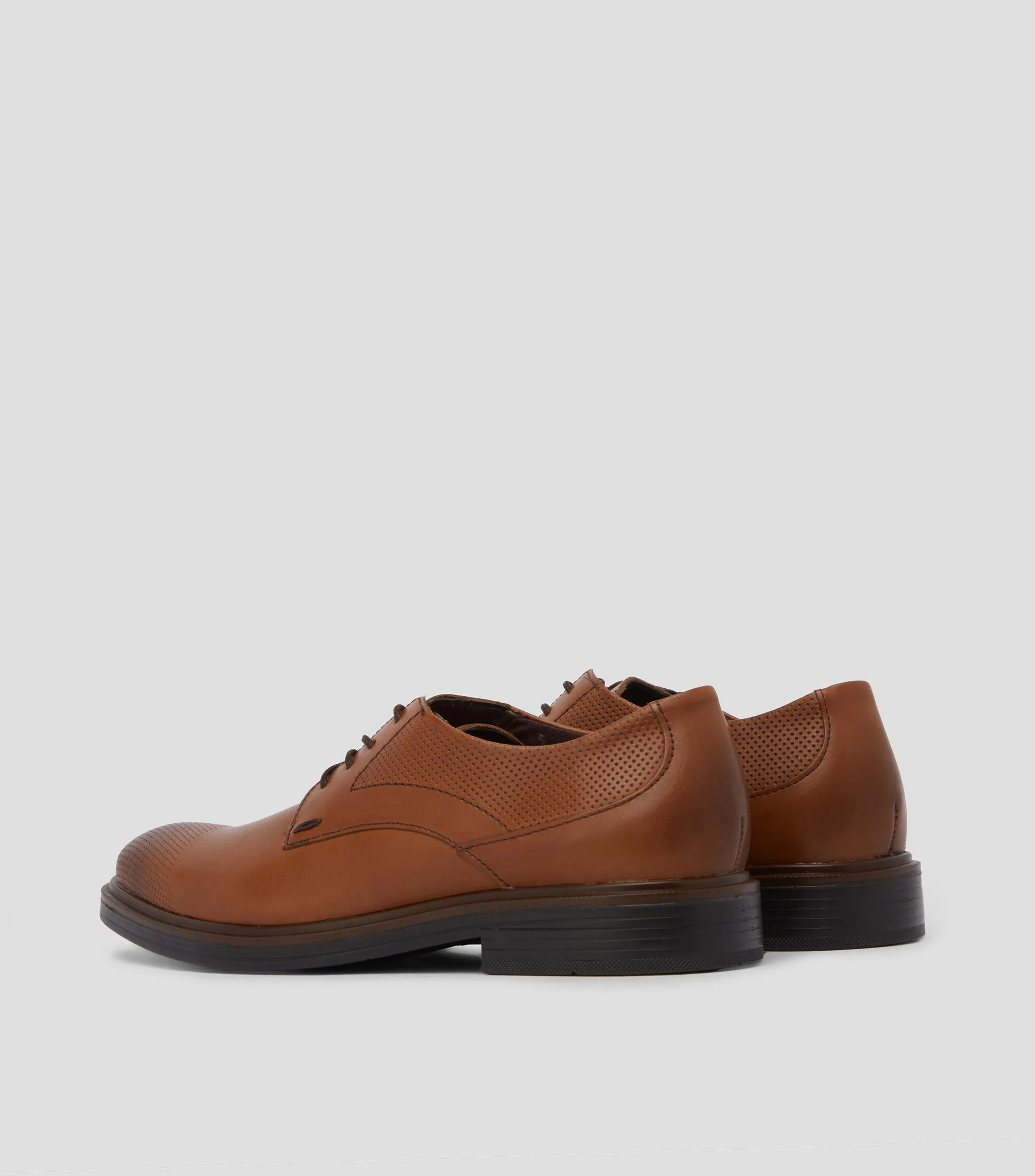 Flexi Zapatos de vestir Derby café Parker en piel Hombre