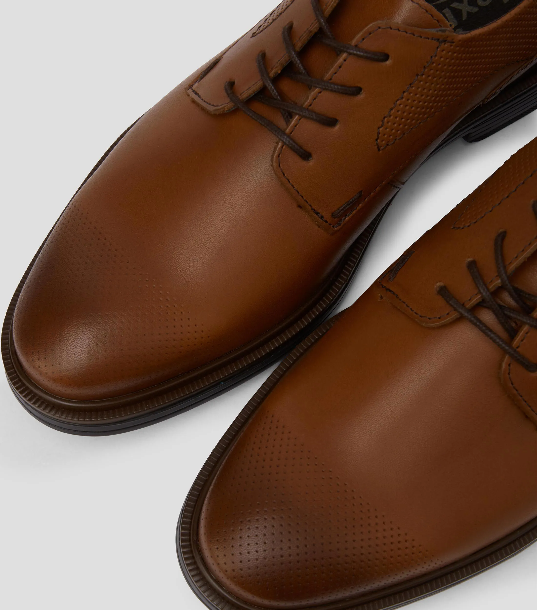 Flexi Zapatos de vestir Derby café Parker en piel Hombre