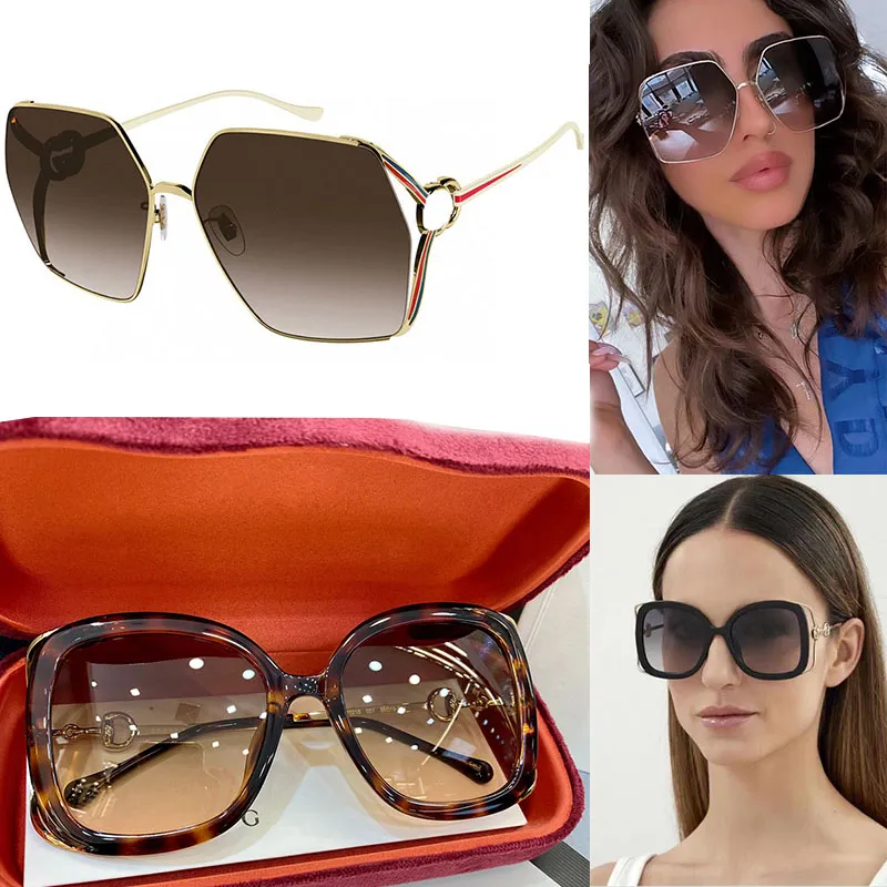 Gafas de sol cuadradas para mujer, gafas de sol de diseño, cambio clásico de color, gafas ópticas transparentes, caja de encuade