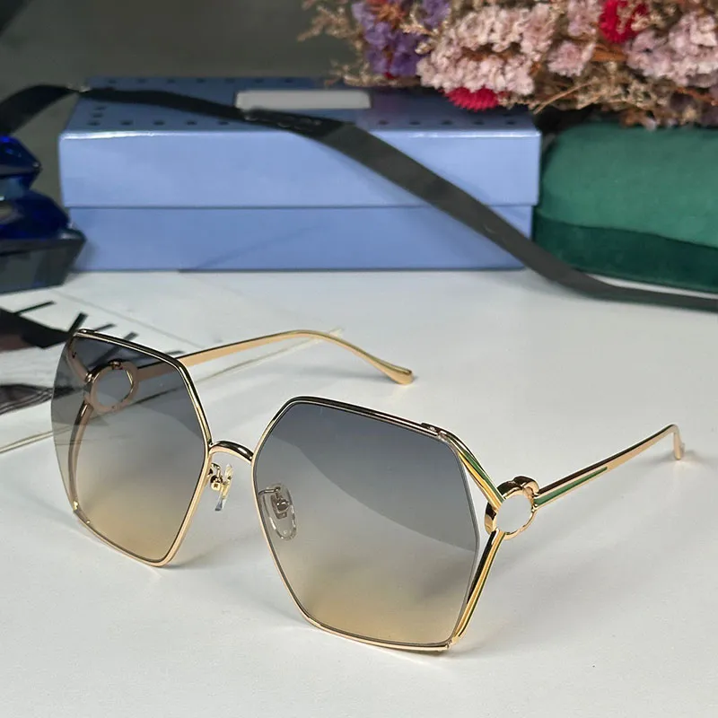 Gafas de sol cuadradas para mujer, gafas de sol de diseño, cambio clásico de color, gafas ópticas transparentes, caja de encuade