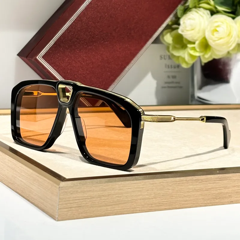 Gafas de sol de moda de Savoy para hombres Rectángulo de verano Súper diseñador Estilo de la calle elegante ACETATO ACETATO ACET