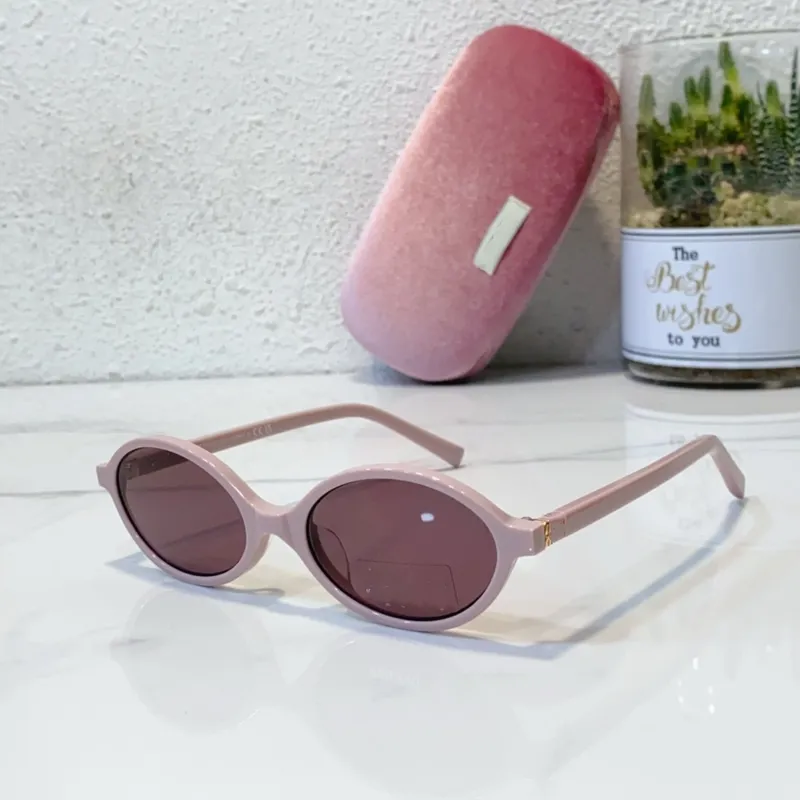 Gafas de sol redondas ovaladas de lujo para mujeres para hombre SMU044 Gafas de sol de diseño Moda de alta calidad Estilo clásic