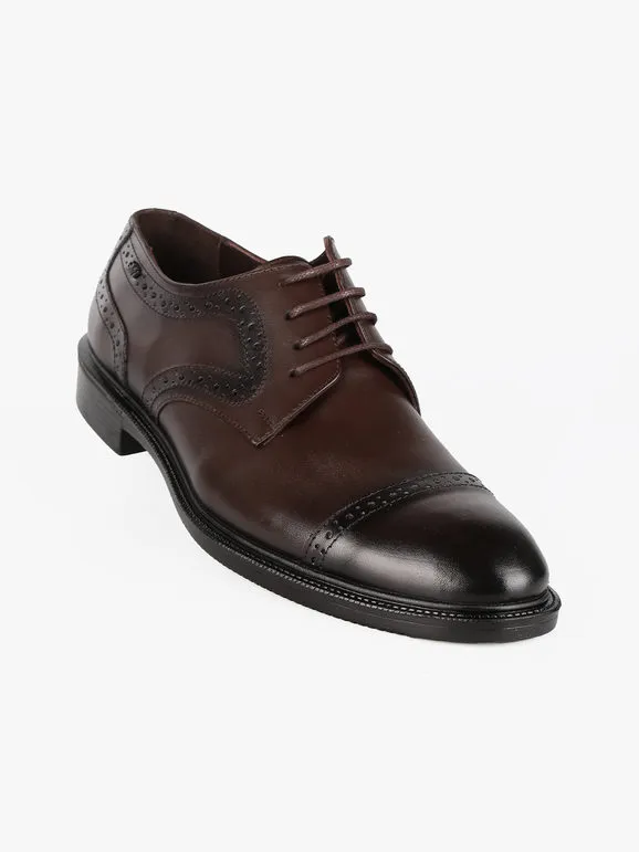 Gian Marco Venturi Zapatos oxford de piel con cordones