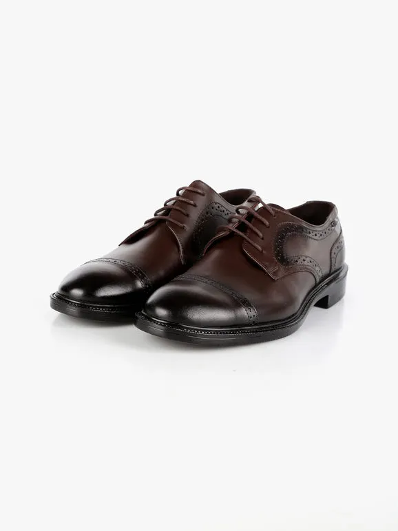 Gian Marco Venturi Zapatos oxford de piel con cordones