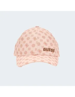 Gorra con estampado y logo bordado de Guess