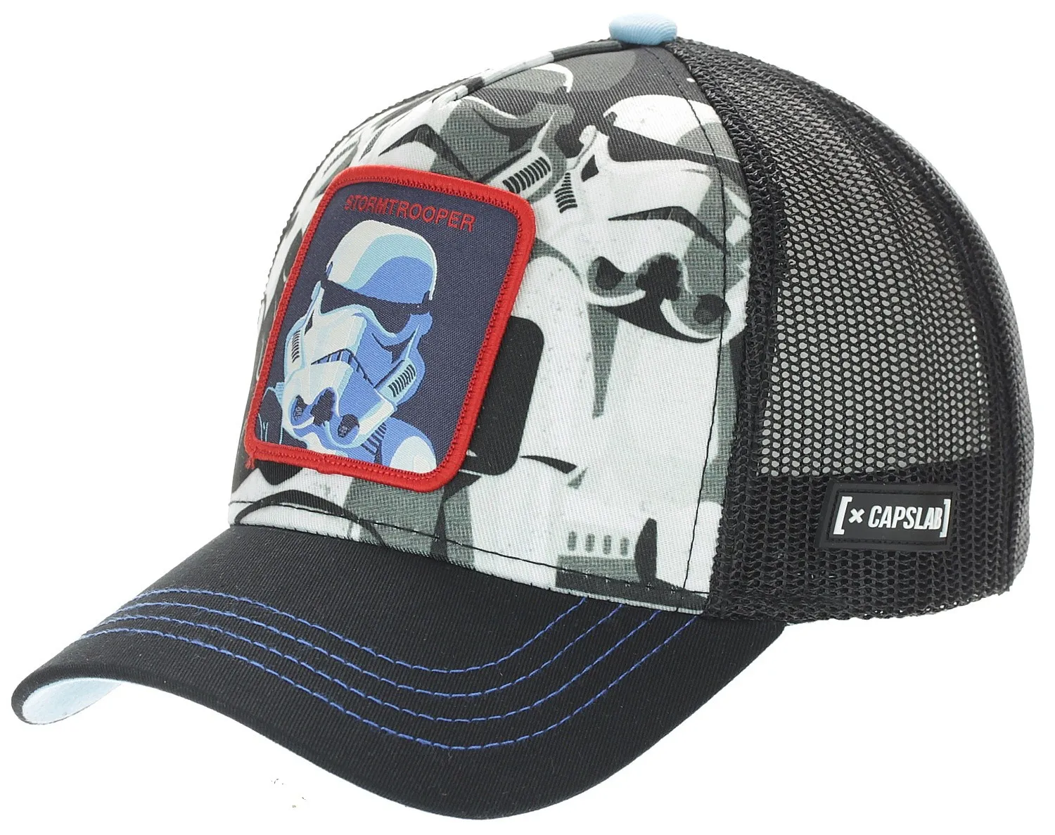 gorra con visera Capslab Star Wars Trucker - Stormtrooper/Trooper/Black/White - men´s