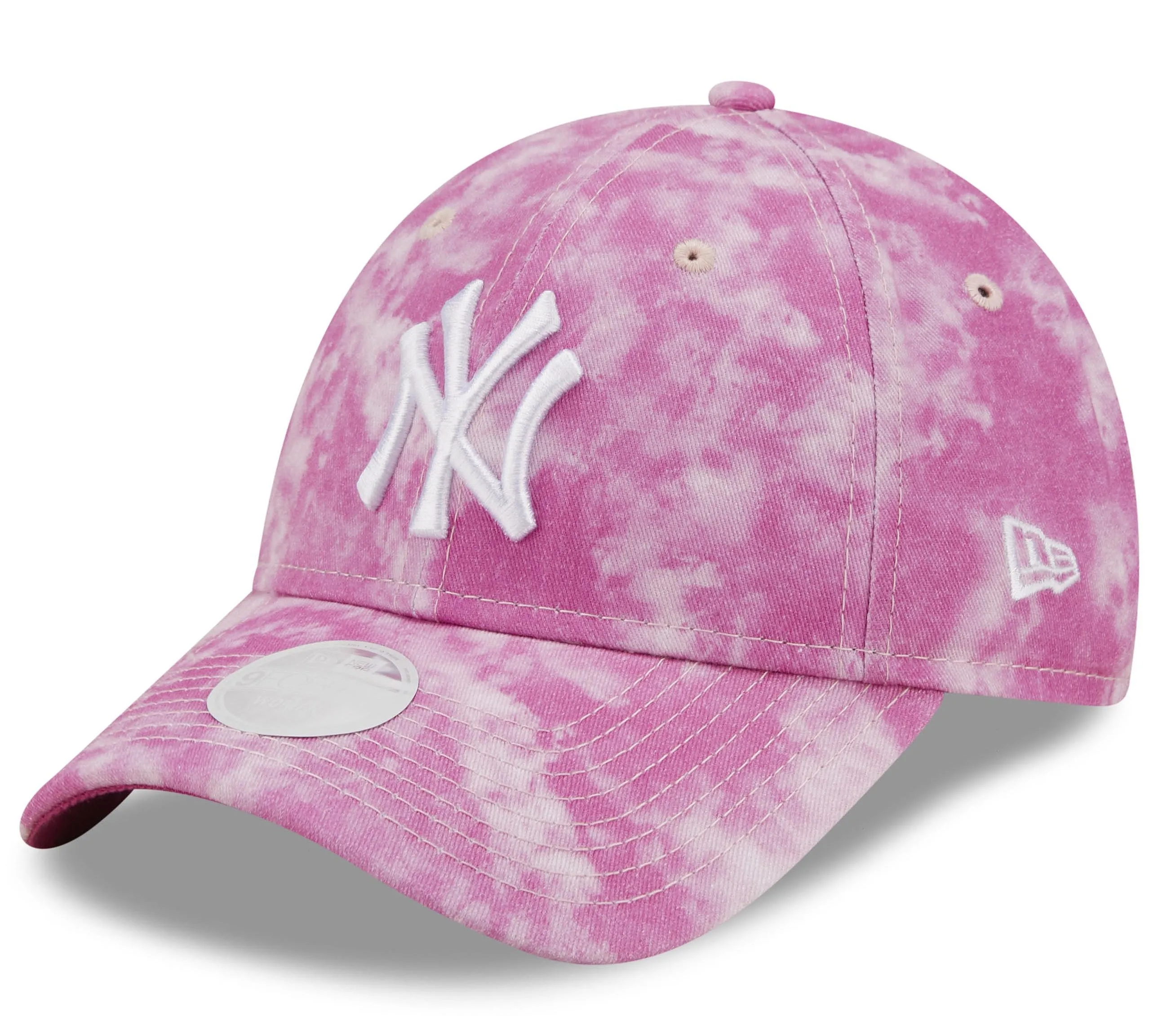 gorra con visera New Era 9FO Tie Dye MLB New York Yankees - Pink/White - women´s