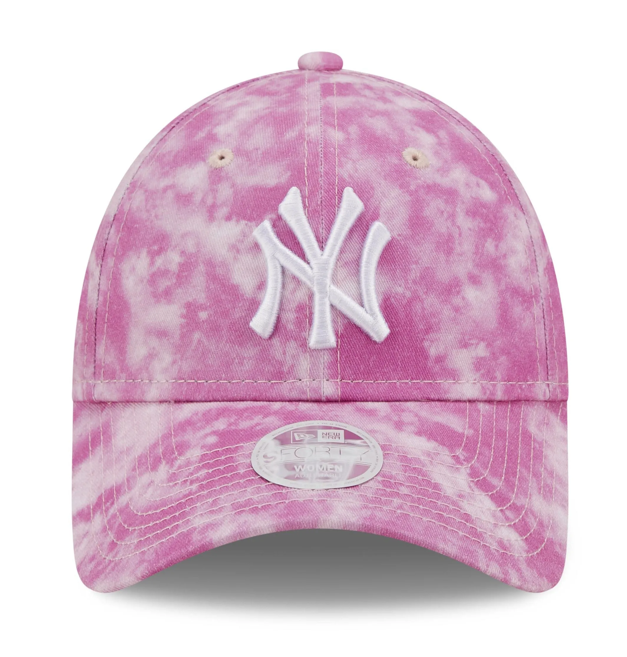 gorra con visera New Era 9FO Tie Dye MLB New York Yankees - Pink/White - women´s