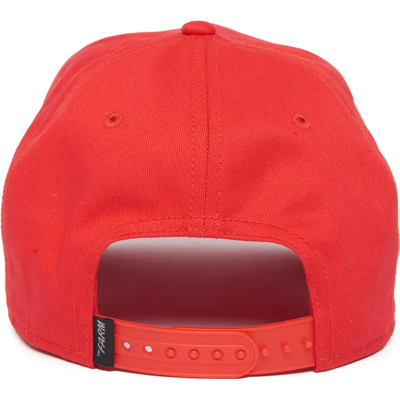 Gorra curva roja snapback pantera Panther 100 The Farm All Over Canvas de Goorin Bros.