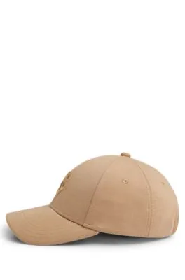 Gorra de algodón con monograma doble bordado