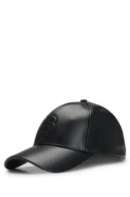 Gorra de piel sintética con monograma Double B