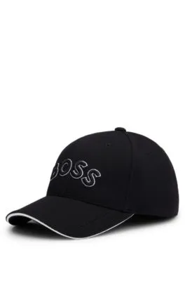 Gorra de piqué tejido con logo bordado