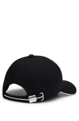 Gorra de piqué tejido con logo bordado