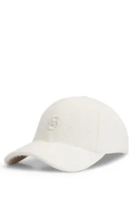 Gorra de punto esponjoso con monograma Double B