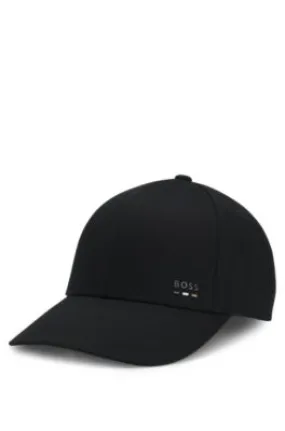 Gorra de sarga de algodón con detalle de logo