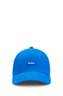 Gorra de sarga de algodón con etiqueta de logo bordado