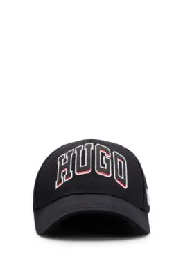 Gorra de sarga de algodón con logo bordado