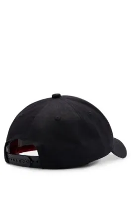 Gorra de sarga de algodón con logo bordado