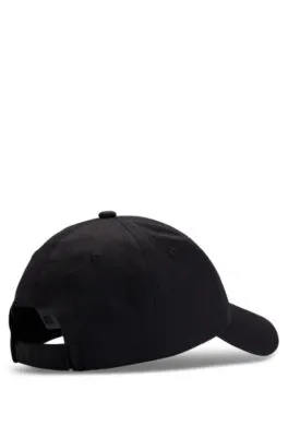 Gorra de sarga de algodón con parche de logo