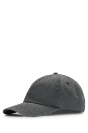 Gorra de sarga de algodón de seis paneles con logo bordado