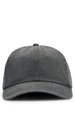 Gorra de sarga de algodón de seis paneles con logo bordado