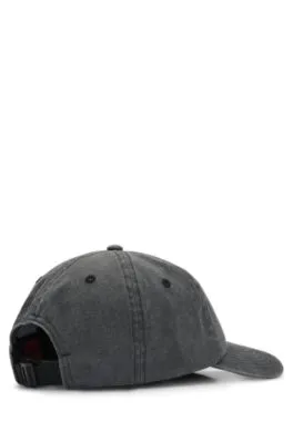 Gorra de sarga de algodón de seis paneles con logo bordado