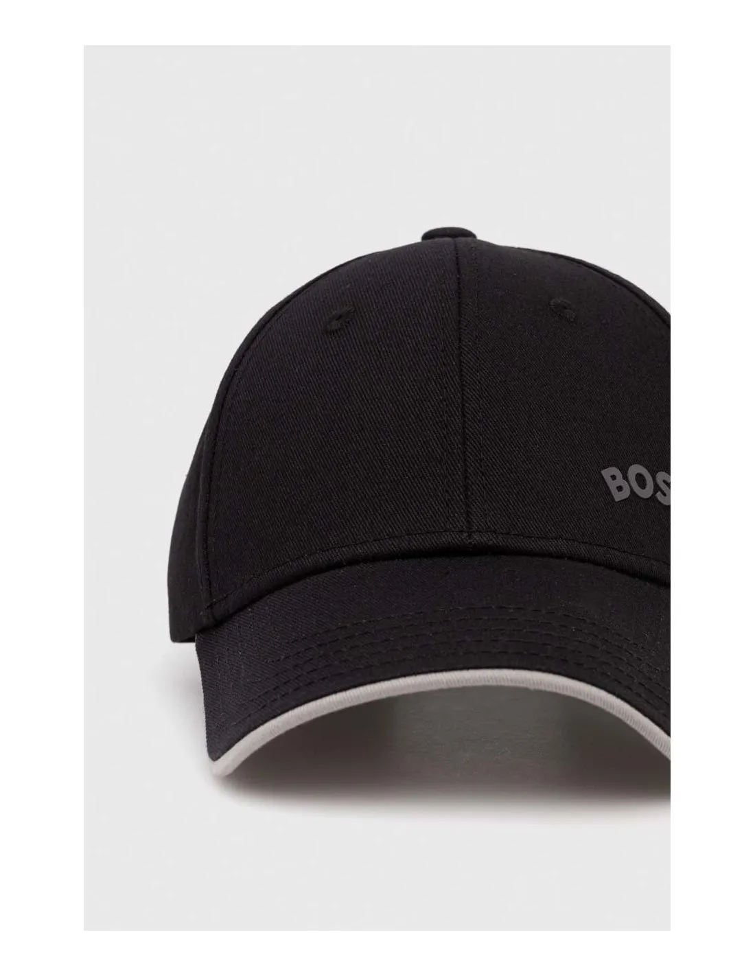 Gorra de sarga de algodón con detalle de logo bordado Hugo