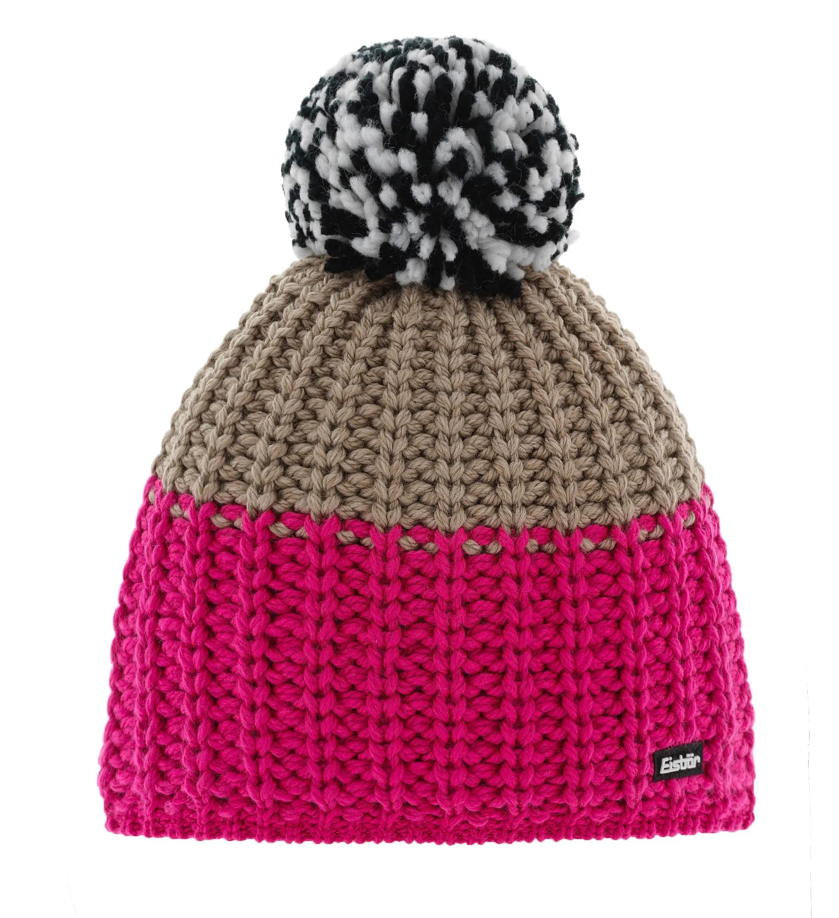 gorra Eisbär Refocus Pompon MÜ - 442/Pitti Pink/Beigemele