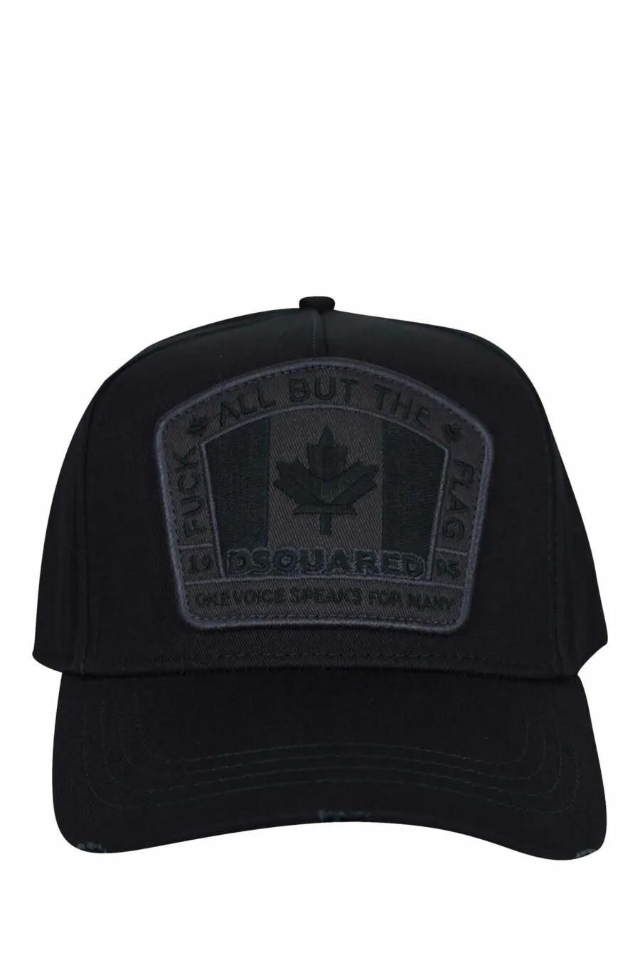 Gorra negra con logo parche Canadá monocromático