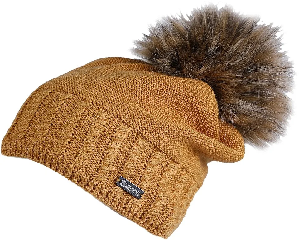 gorra Sherpa Gaia Merino - Mustard - women´s