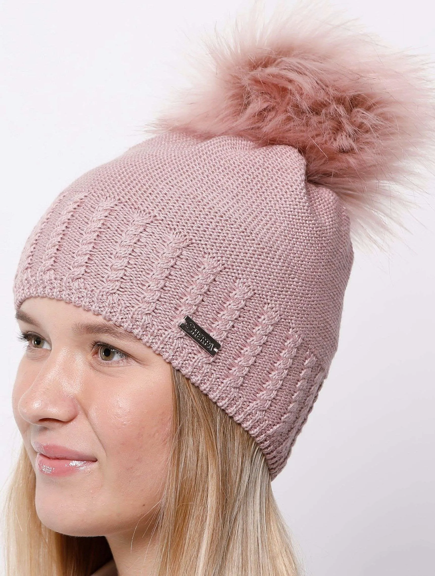 gorra Sherpa Gaia Merino - Rose - women´s