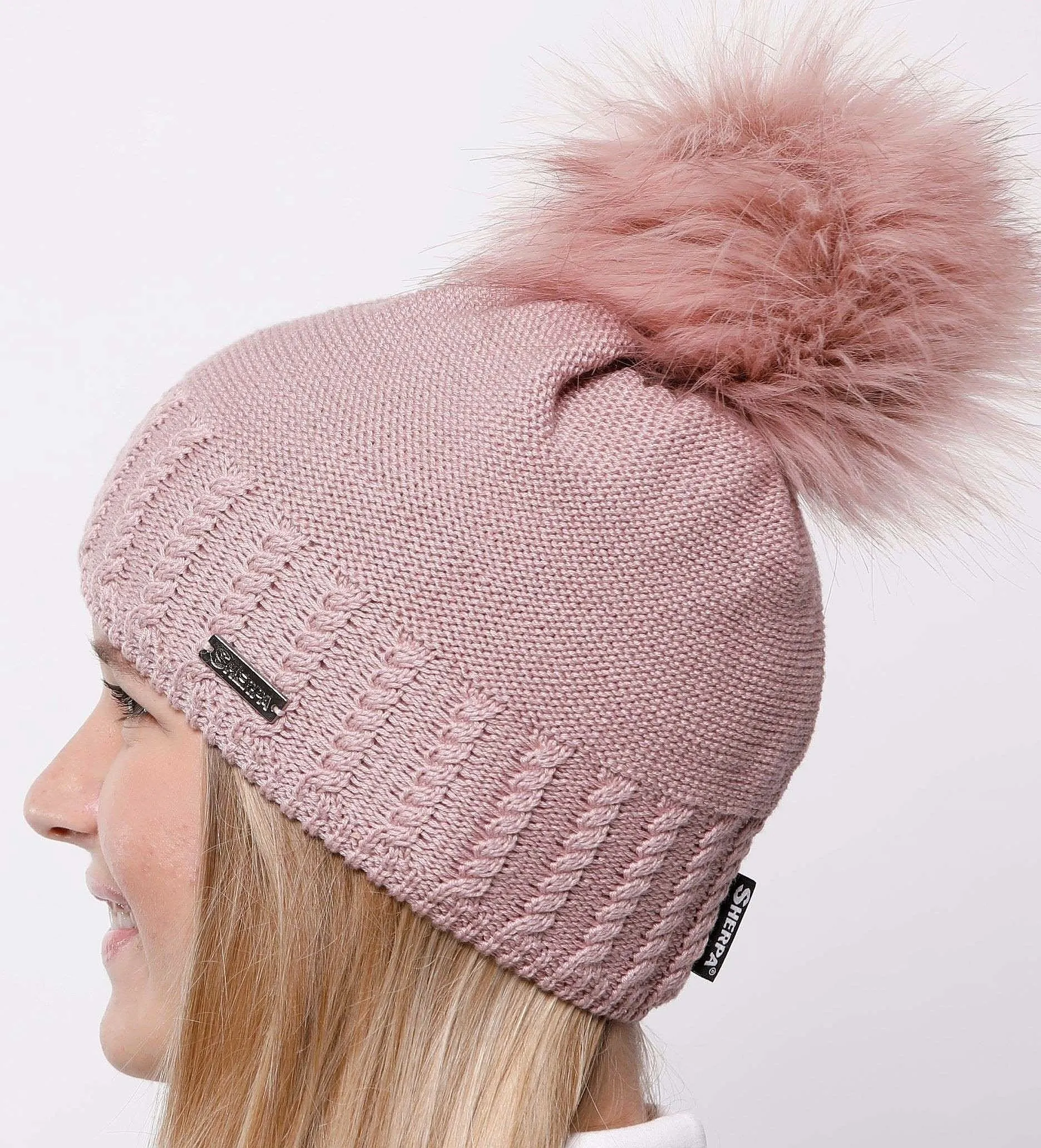 gorra Sherpa Gaia Merino - Rose - women´s