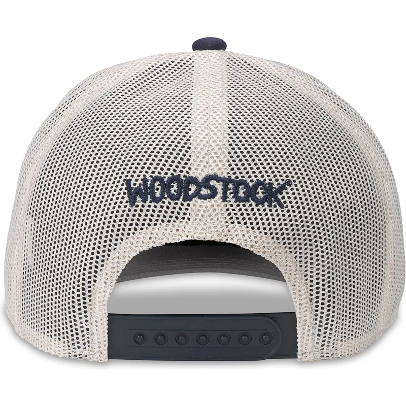 Gorra trucker azul marino y blanca snapback Woodstock Riptide Valin de American Needle