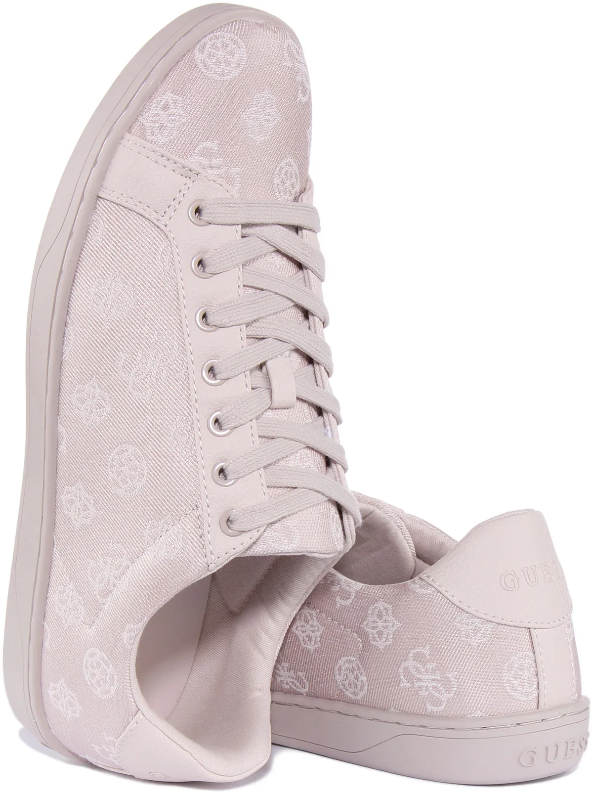 Guess Jesshe4 Zapatillas sintéticas con cordones para mujer en arena