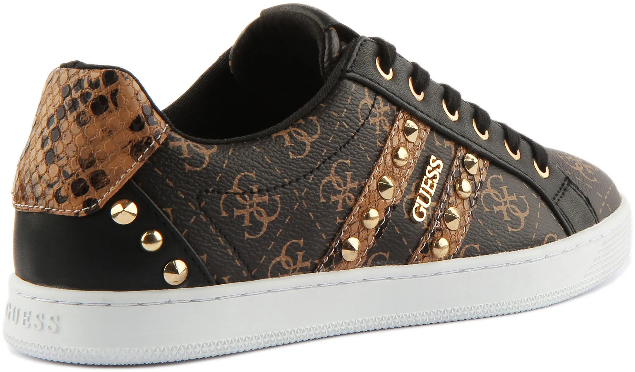 Guess Rassta Zapatillas de deporte con tachuelas 4G para mujer en marrón