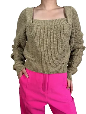 JAZMIN CHEBAR Sweater Cuello Cuadrado