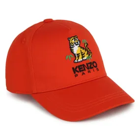 KENZO KIDS Gorra bordada y cierre velcro