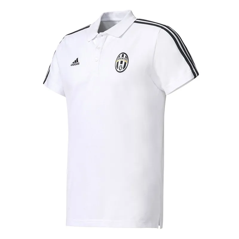 La Juventus de polo de 3 Rayas blancas Adidas