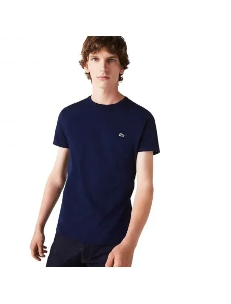 LACOSTE Camiseta Classic In Pima Hombre Blue Navy