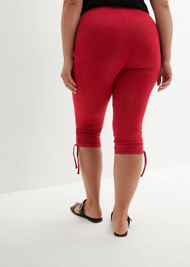 Leggings capri Rojo oscuro