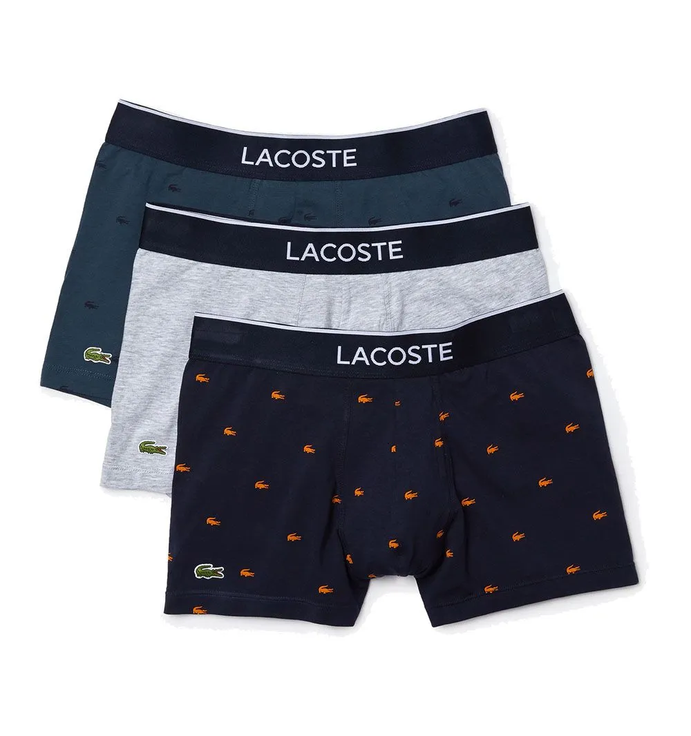 Lote de 3 bóxers Lacoste cortos Casual Signature