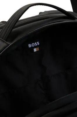 Mochila de piel sintética con detalles del logo