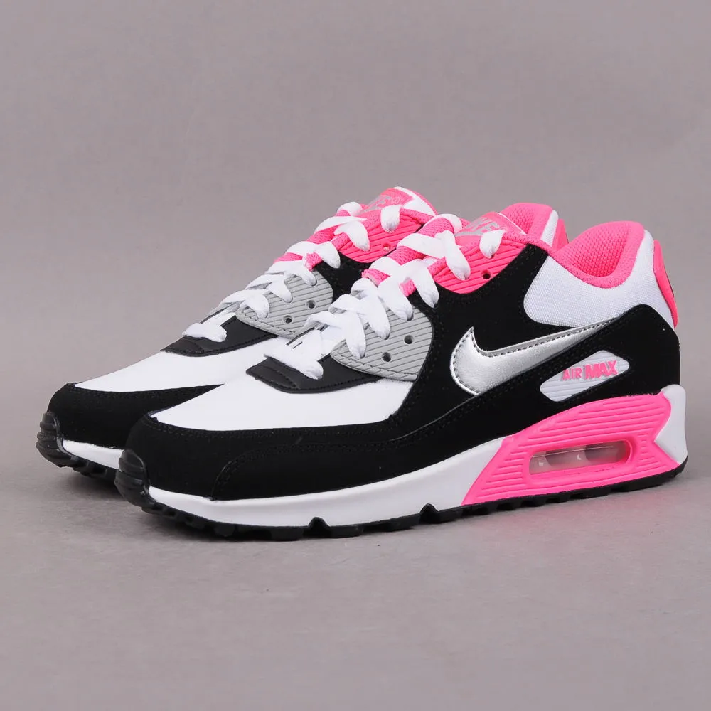 Nike Air Max 90 2007  "White Black Pink' GS